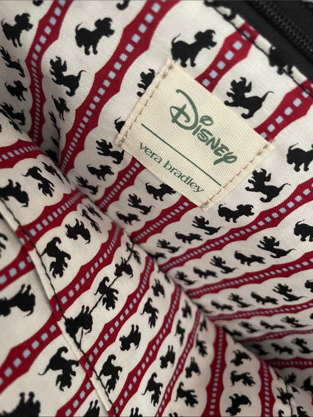 Vera Bradley Disney 101 Dalmations Original Zip Tote, NWT - Picture 6 of 10